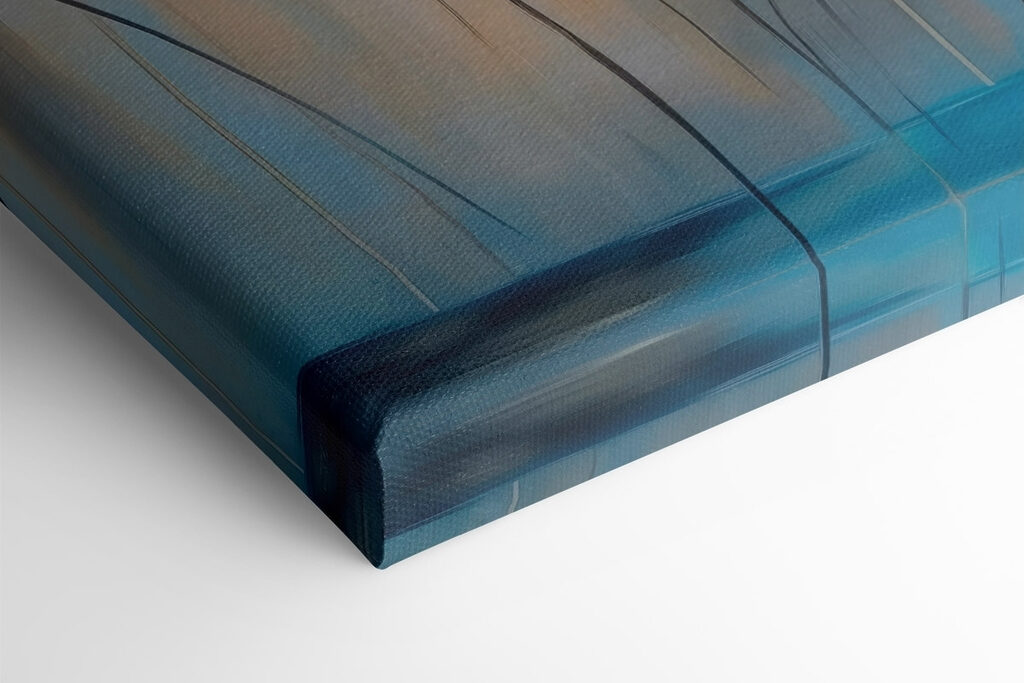 Painting of blue flowers