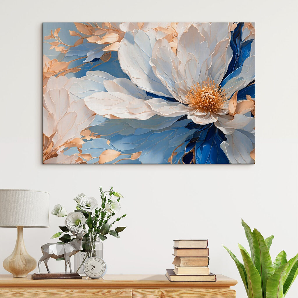 Blossoms in serene pastel hues