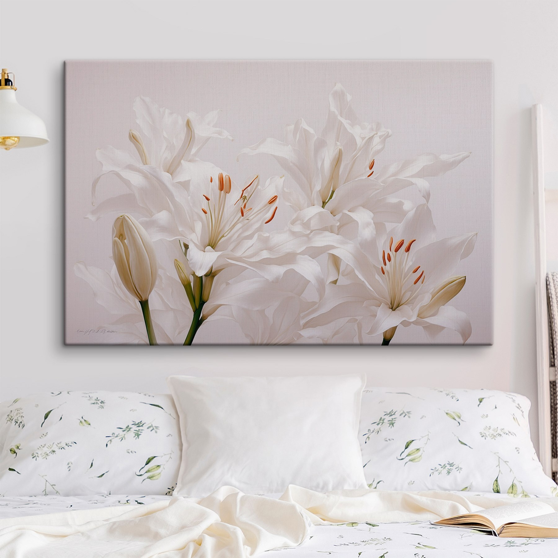 Group of white flowers Group of white flowers