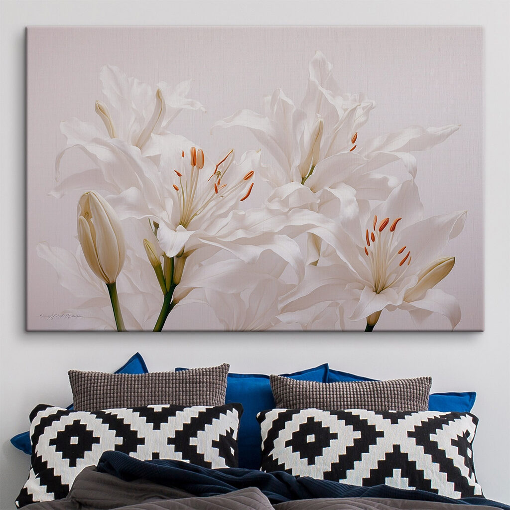 Group of white flowers Group of white flowers