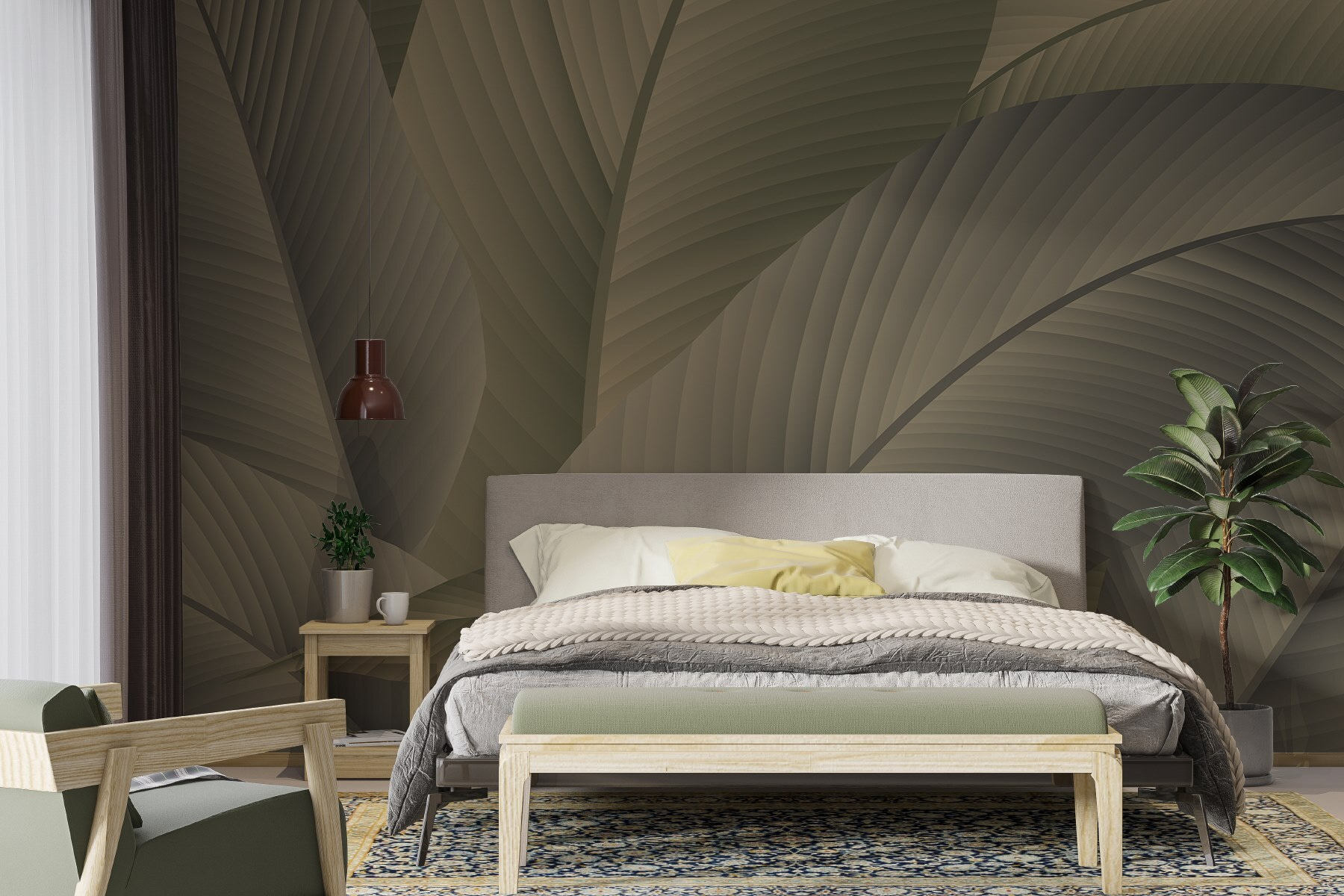 Nature's layered green tapestry