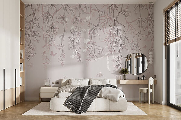 Delicate floral patterns in soft hues Delicate floral patterns in soft hues