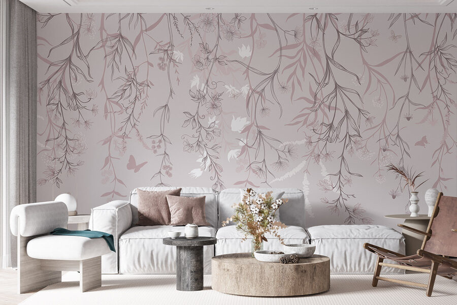 Delicate floral patterns in soft hues Delicate floral patterns in soft hues