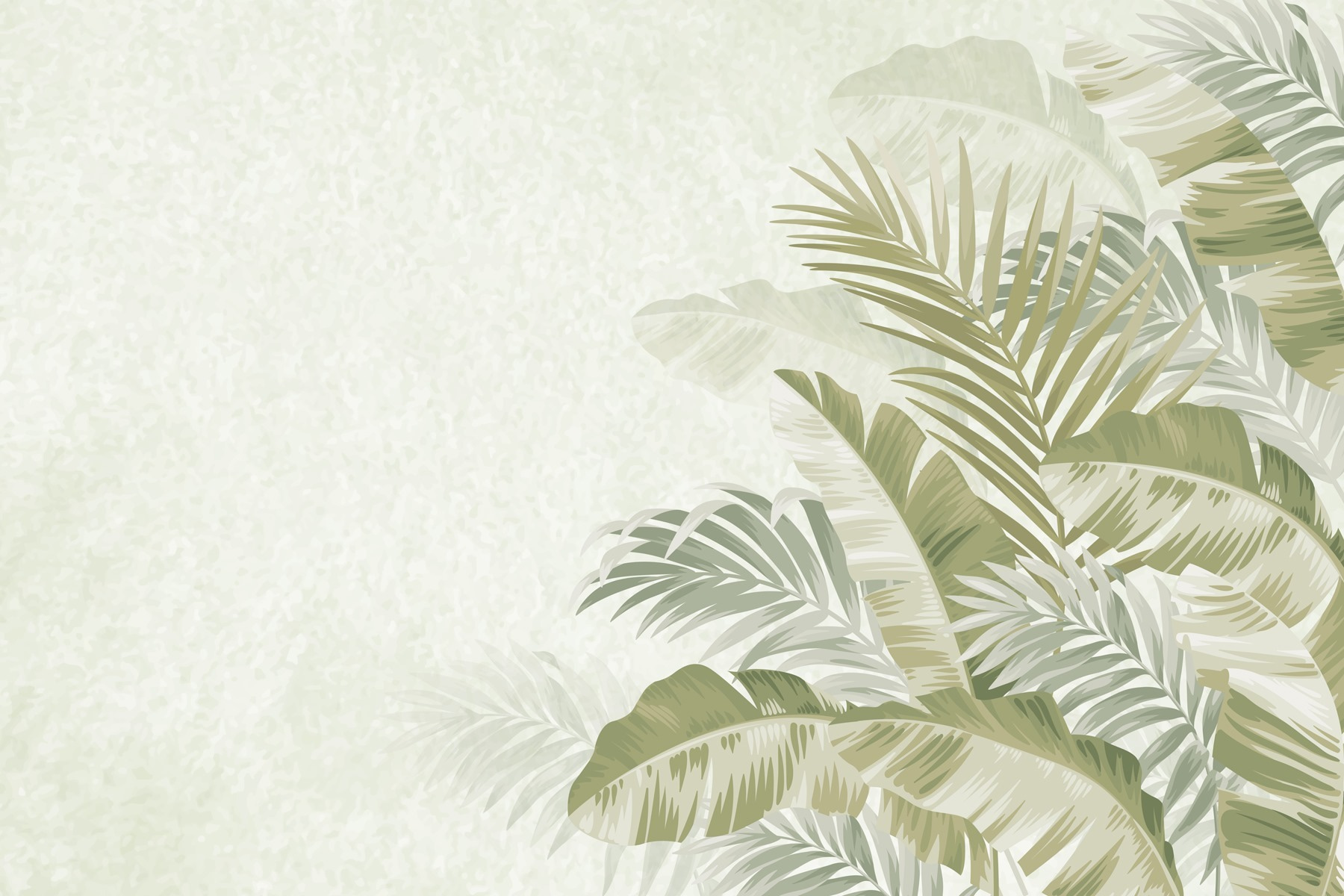 Calm tropical foliage background design Calm tropical foliage background design