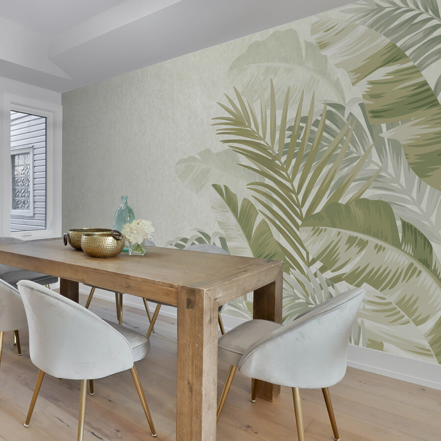 Nyugodt trópusi lombok háttér design