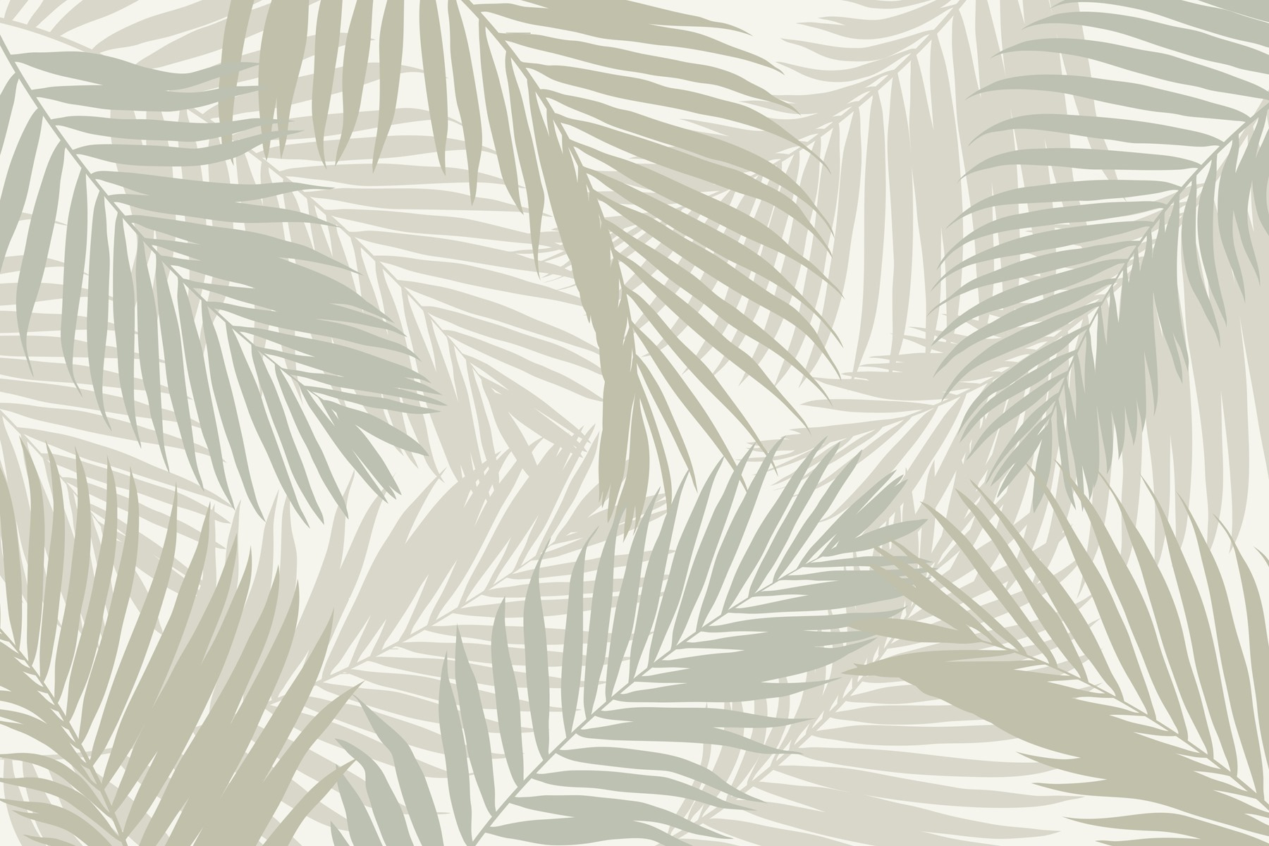 Pattern of leaves on a white background