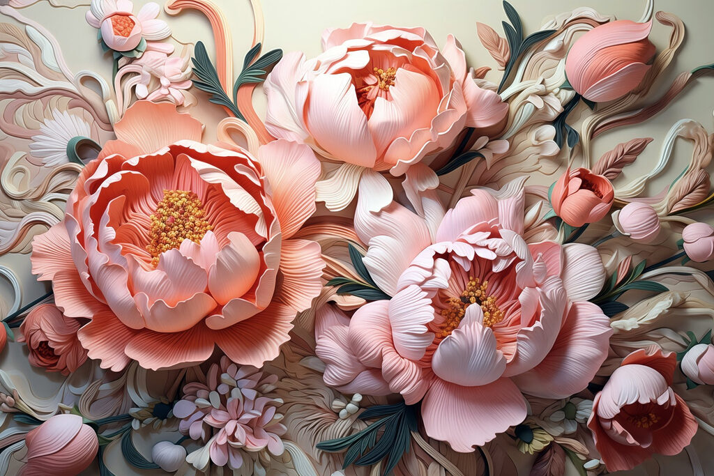 Floral elegance in soft hues