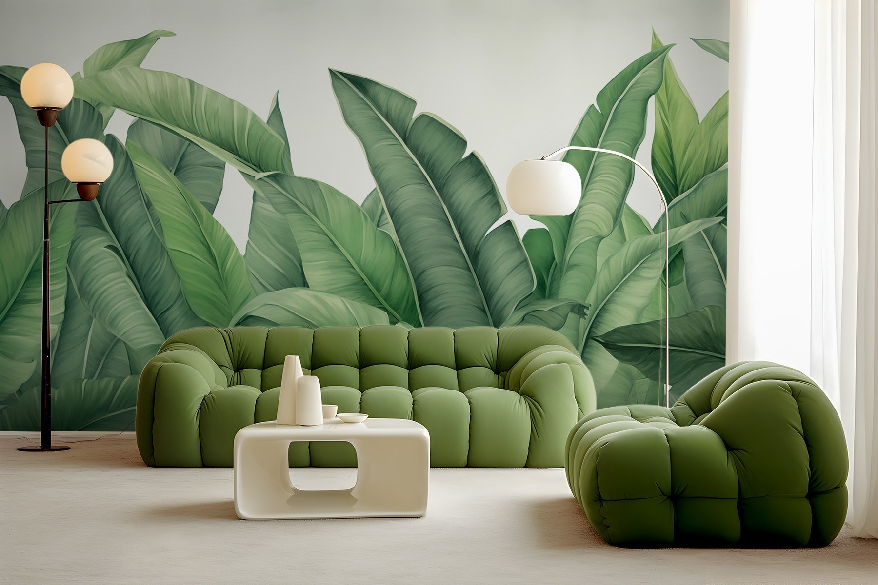 Group of green leaves