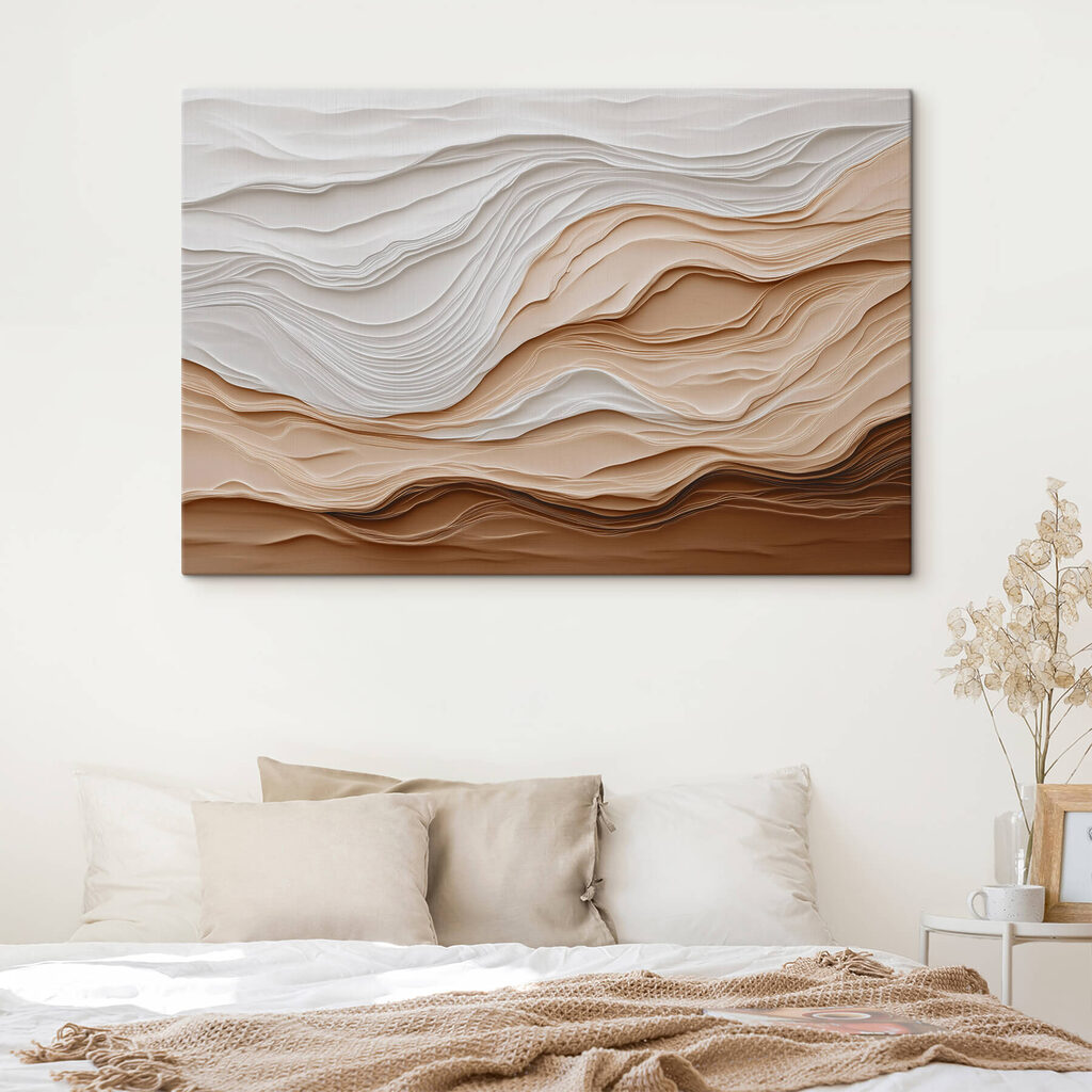 White and brown paper cut shapes