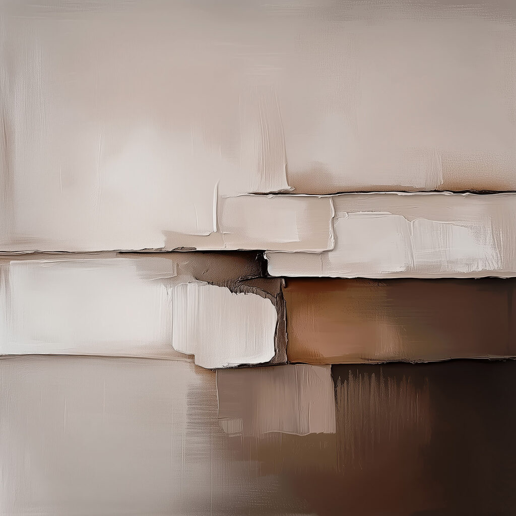 Abstract layers of neutral tones