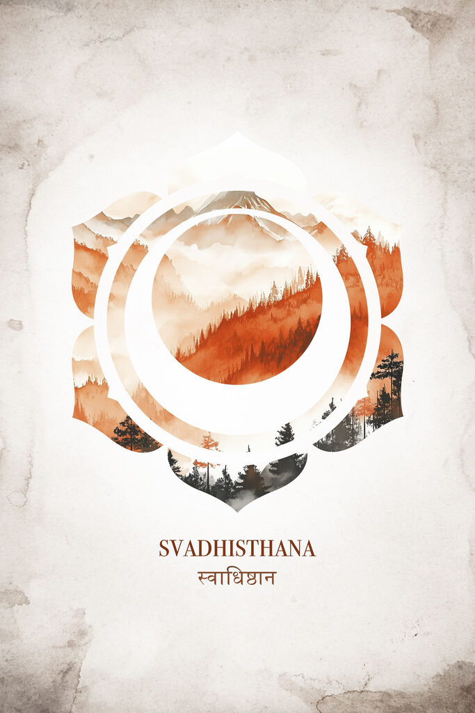 Logo with mountains and trees Logo with mountains and trees