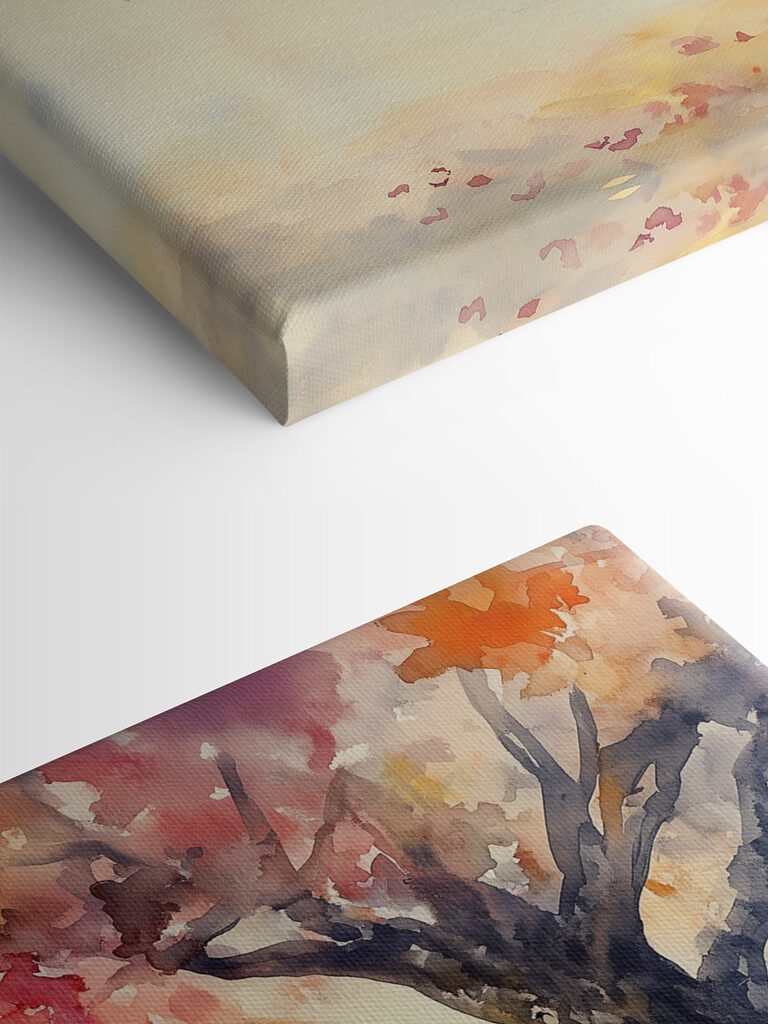 Watercolor painting of a person sitting under a tree