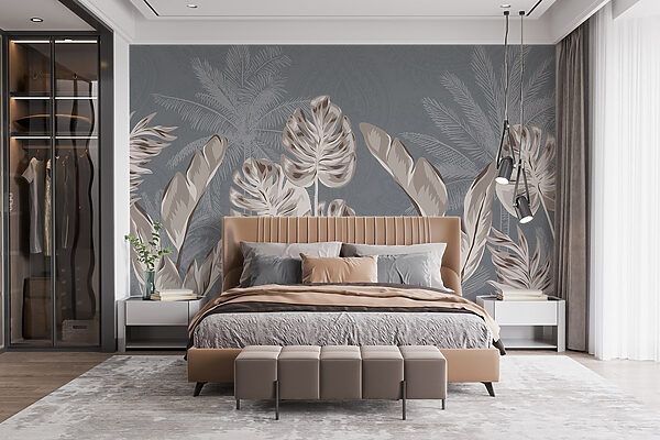 Fotótapéta Fotótapéta Elegáns botanikus design lágy árnyalatokkal (Cikkszám: w08449)