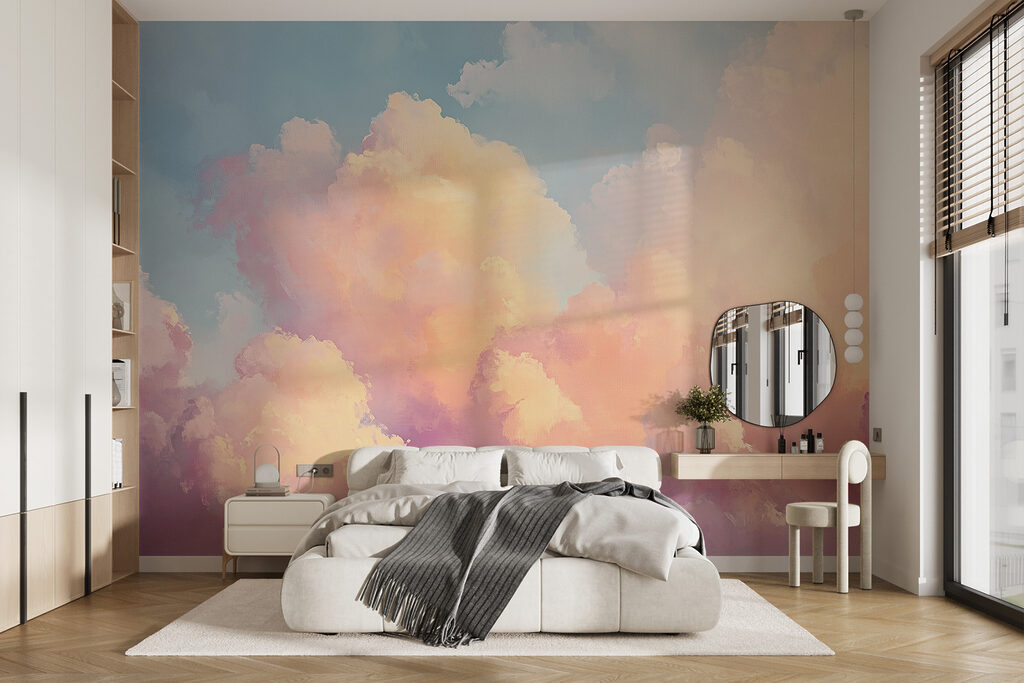 Colorful clouds in the sky Colorful clouds in the sky