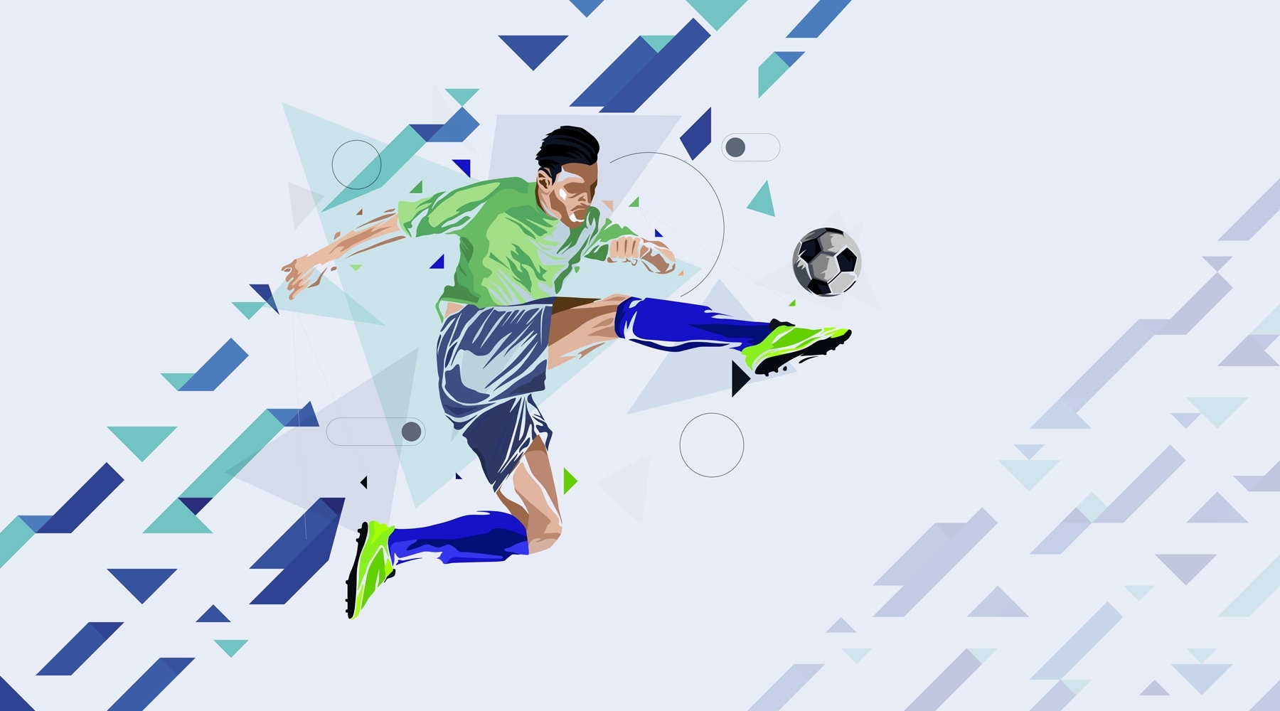 Man kicking a football ball Man kicking a football ball