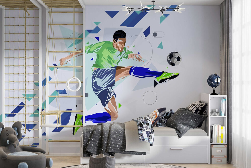 Man kicking a football ball Man kicking a football ball