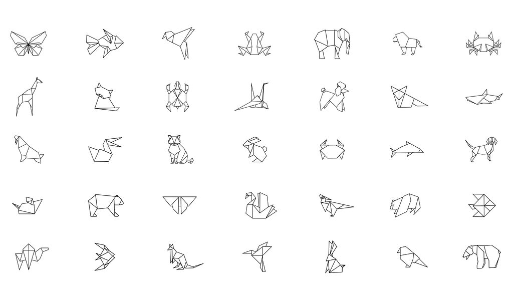 Origami állatok gyűjteménye Origami állatok gyűjteménye