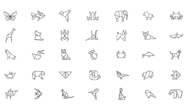 Origami állatok gyűjteménye Origami állatok gyűjteménye