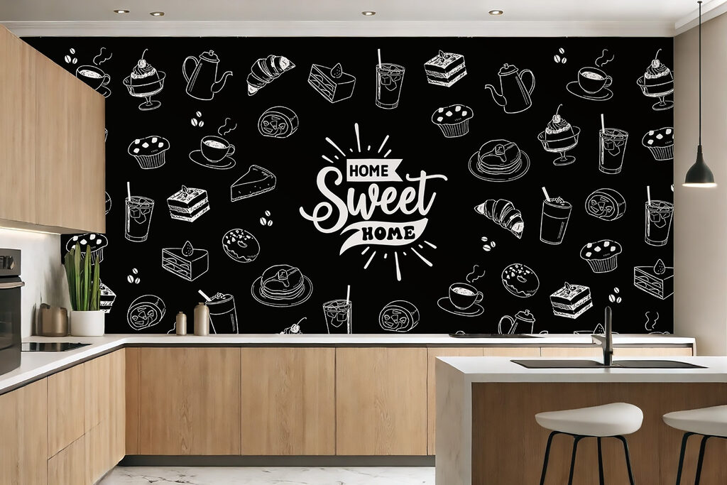 Black and white image of food Black and white image of food