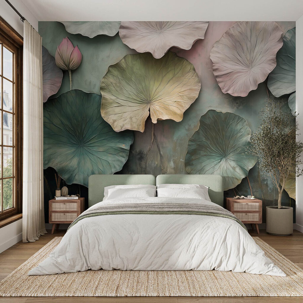 Wall with leaves on it Wall with leaves on it