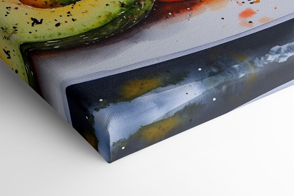 Plate of fruit and vegetables