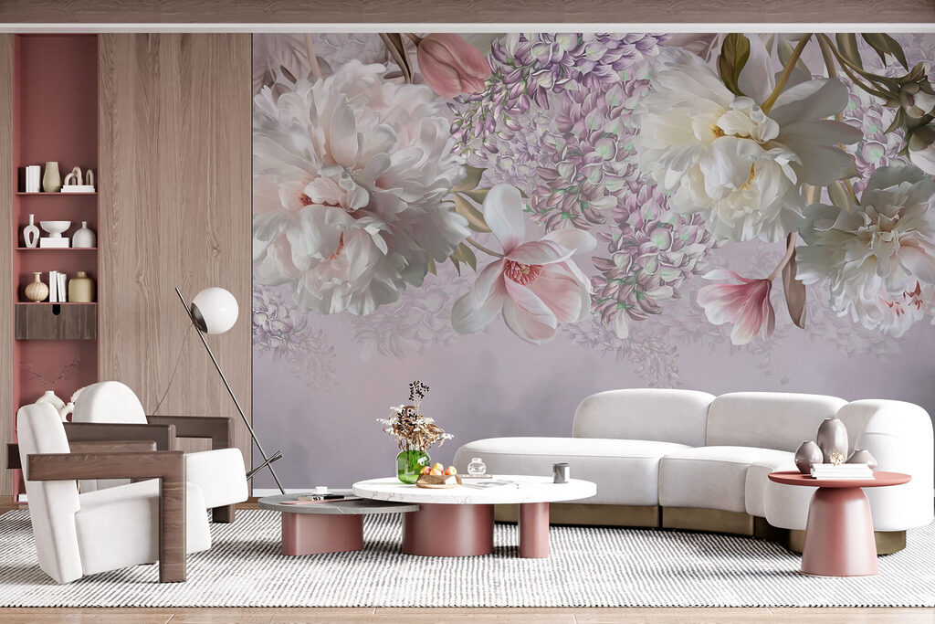 Delicate blooms in soft pastel hues Delicate blooms in soft pastel hues