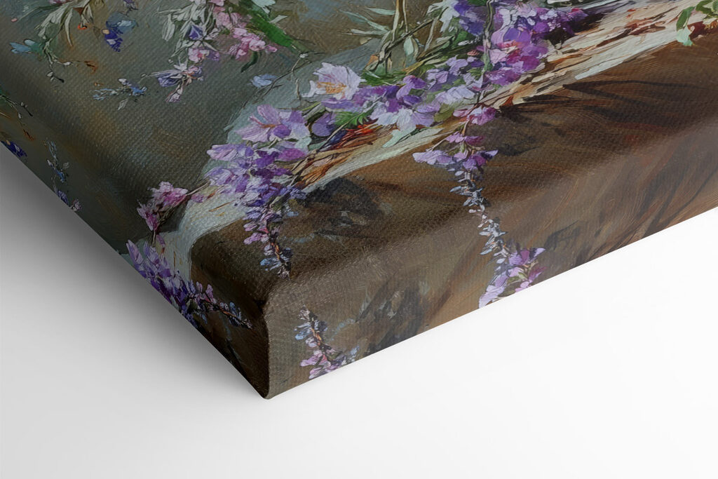 Painting of flowers in a vase