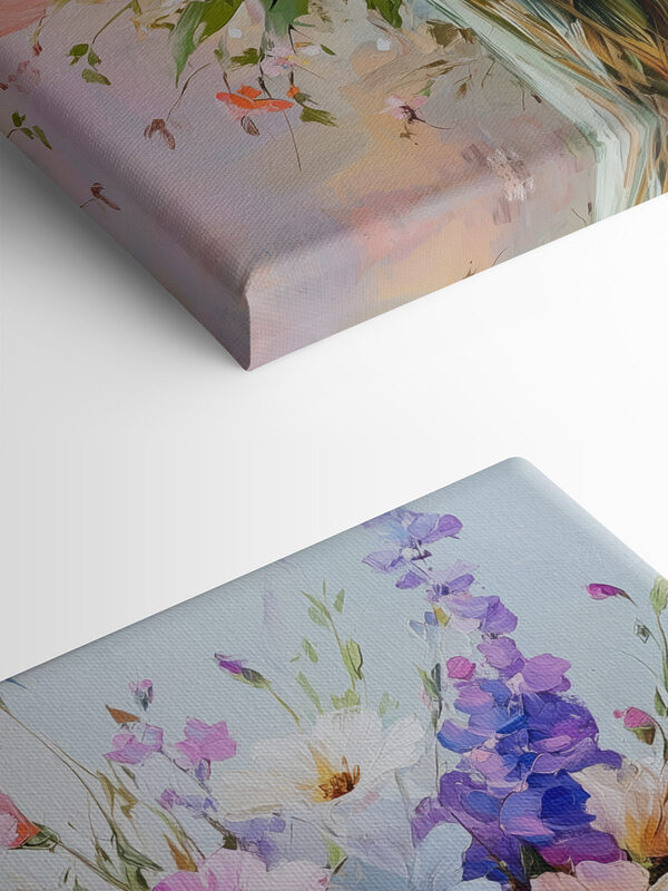 Painting of flowers in a vase