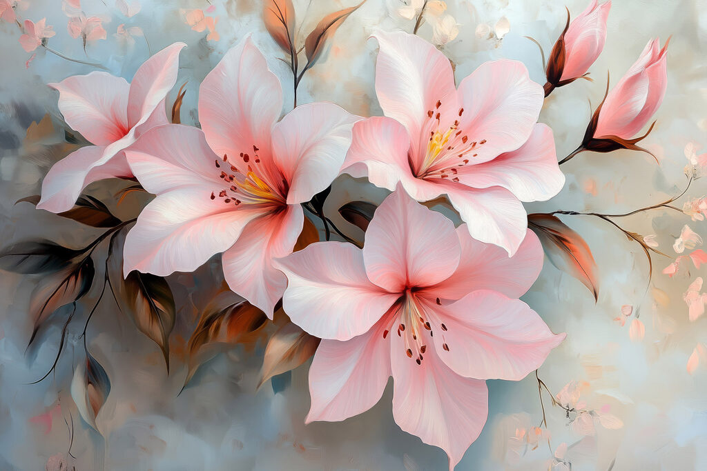 Group of pink flowers