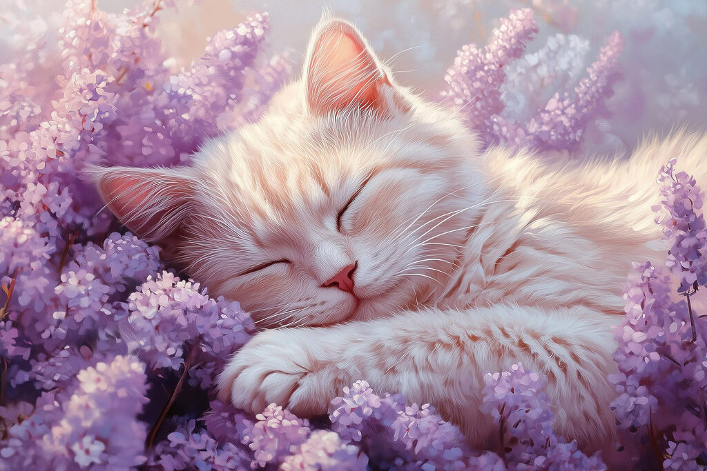 s42012p 1024x683 - Macska alszik egy virágágyásban - tegory