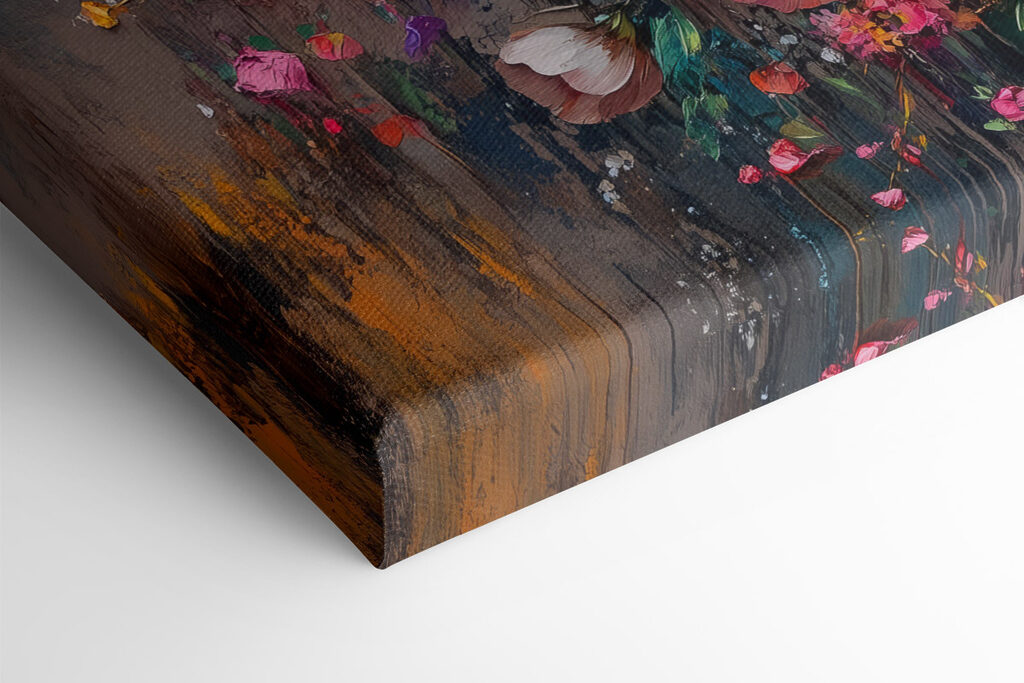 Painting of flowers in a vase Painting of flowers in a vase