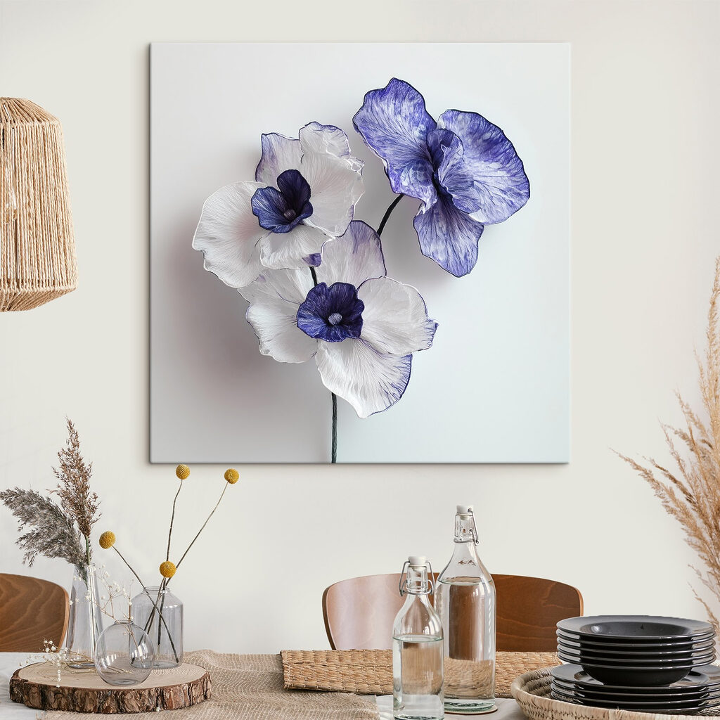 Delicate blooms in soft hues