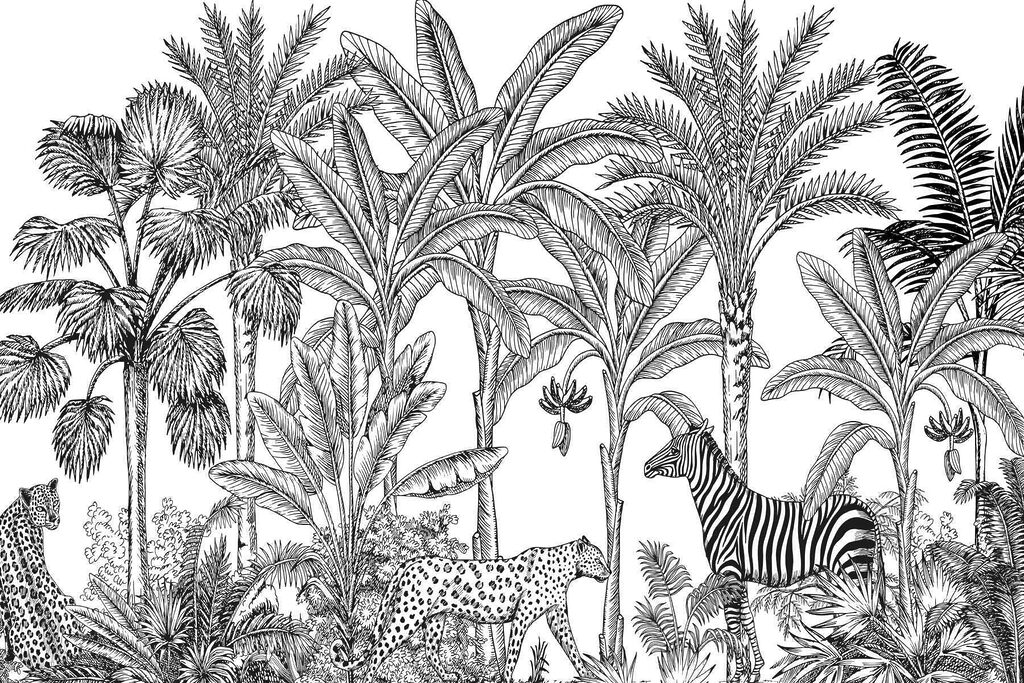 Zebra és gepárd a dzsungelben Zebra és gepárd a dzsungelben