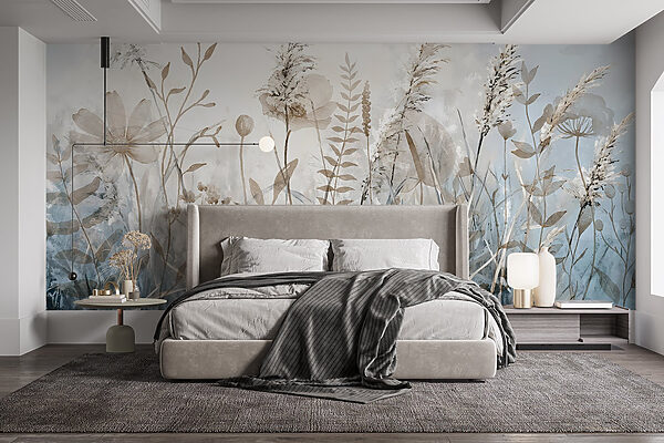 Virágok és növények festése Fotótapéta Virágok és növények festése