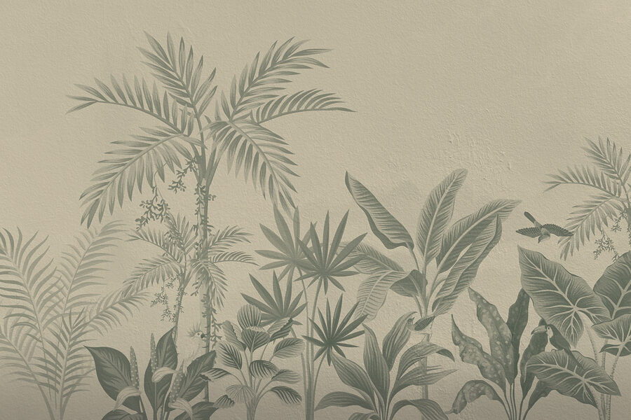 Wall murals Wallpaper with plants on it