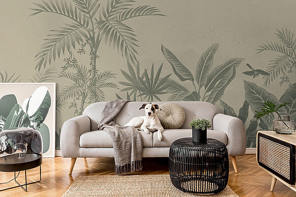 Wall murals Wallpaper with plants on it Wall murals Wallpaper with plants on it