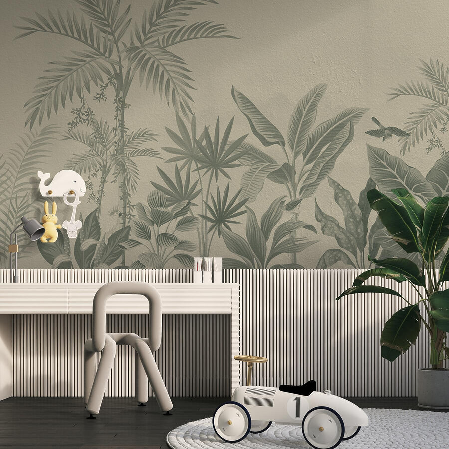 Wall murals Wallpaper with plants on it