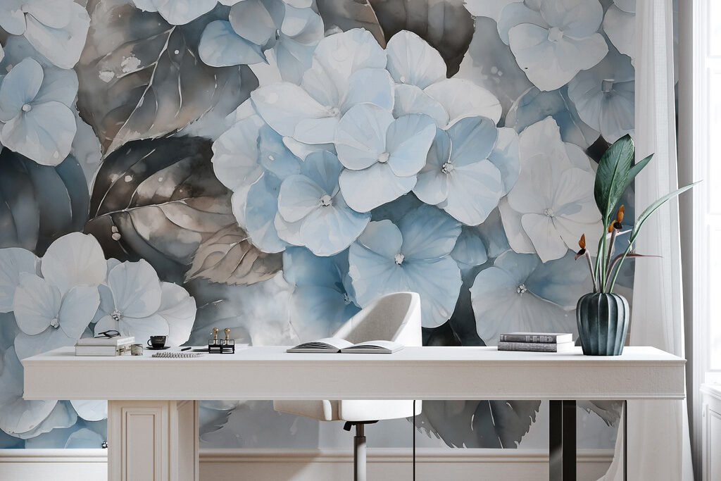 Soft flowers in tranquil hues