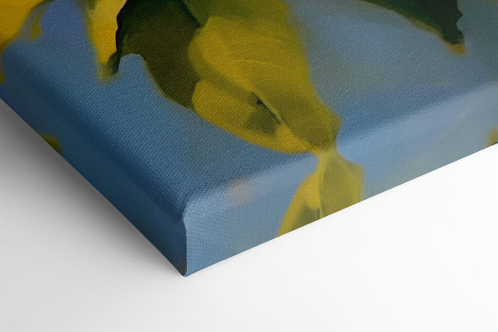 Painting of lemons and flowers on a tree Painting of lemons and flowers on a tree