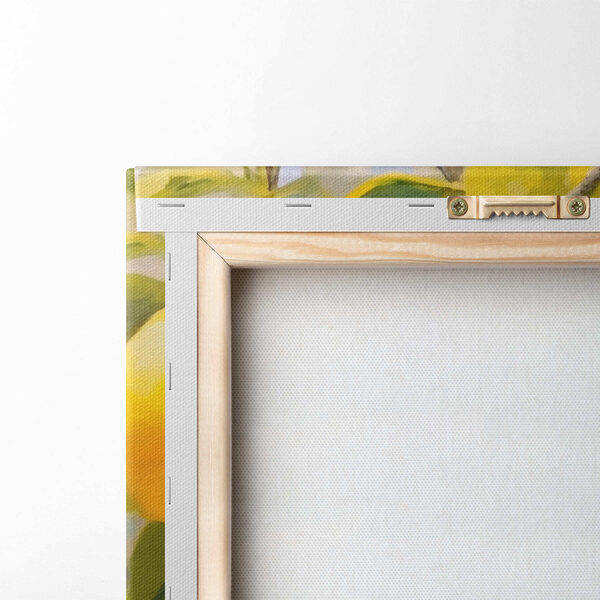 Painting of lemons and flowers on a tree Painting of lemons and flowers on a tree