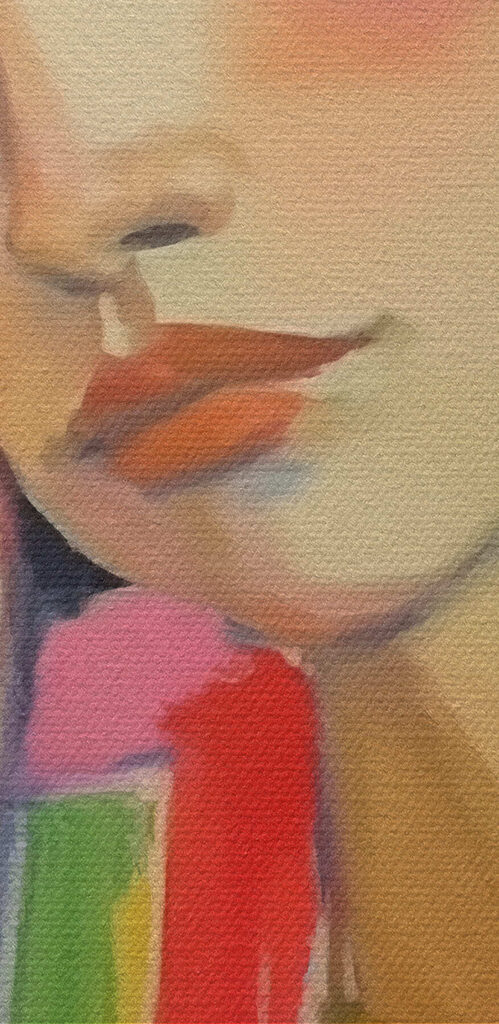 Painting of a woman sleeping Painting of a woman sleeping