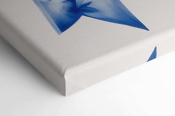 Blue and white floral bow Blue and white floral bow