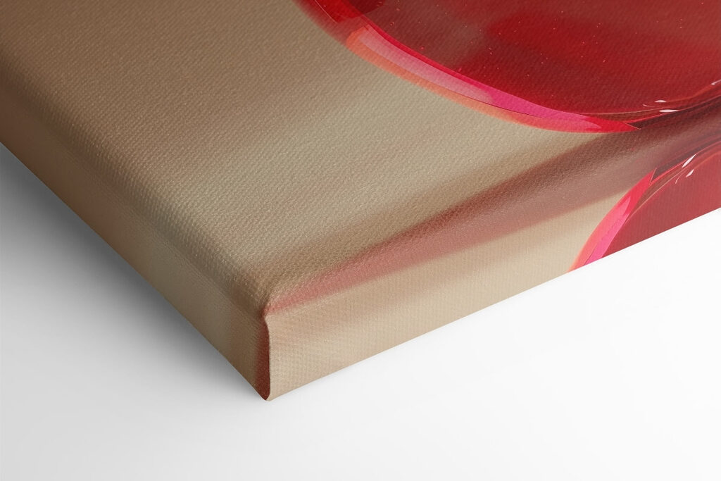 Red cherry with a stem