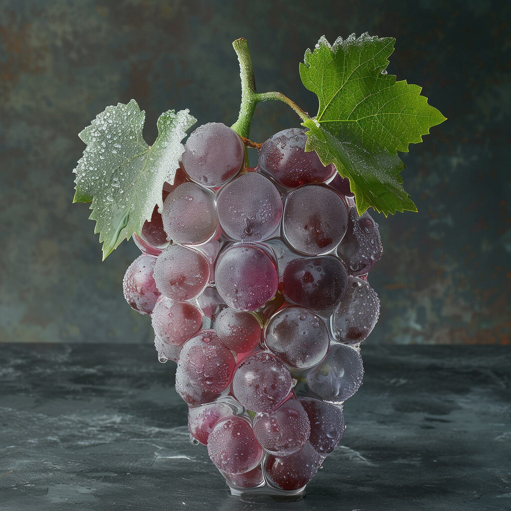 Bunch of grapes with water droplets on top Bunch of grapes with water droplets on top
