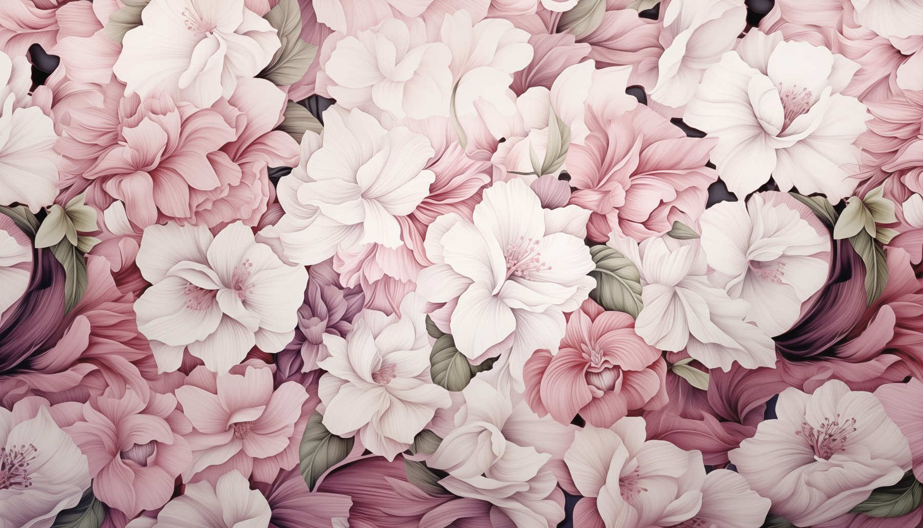 Vibrant blooms in delicate harmony