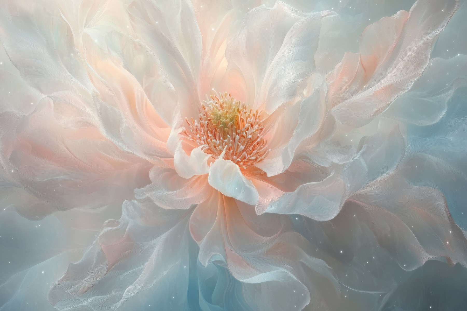 Delicate petals in soft hues
