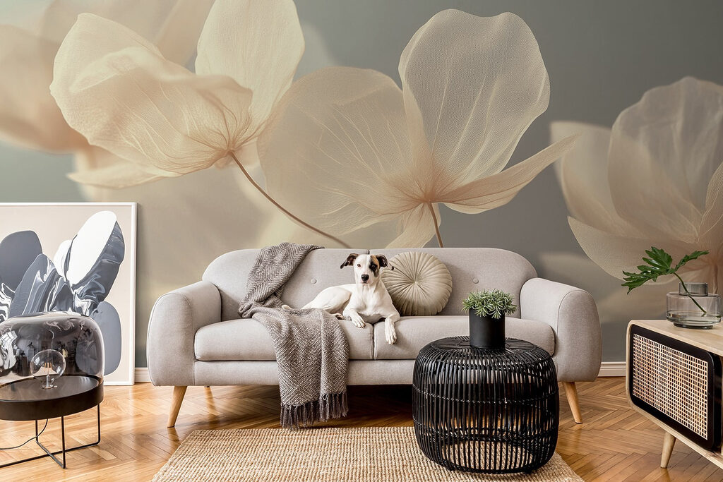 Delicate blooms in soft hues