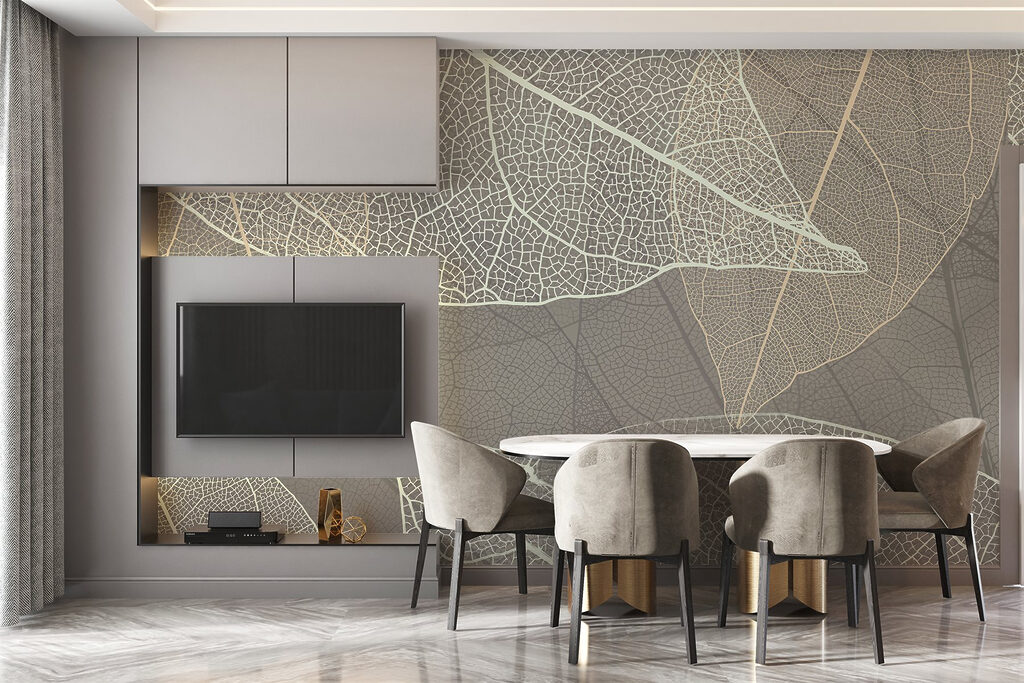 Delicate patterns of leaf veins