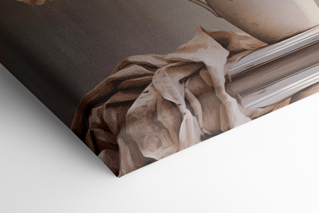 Painting of flowers in a vase