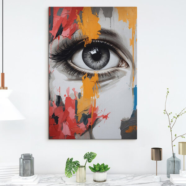 Egy nő szemének festménye’s eye Egy nő szemének festménye’s eye